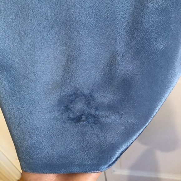 Vintage Blue Embroidered and Eyelet Long Sleeve Blouse - Picture 5 of 8